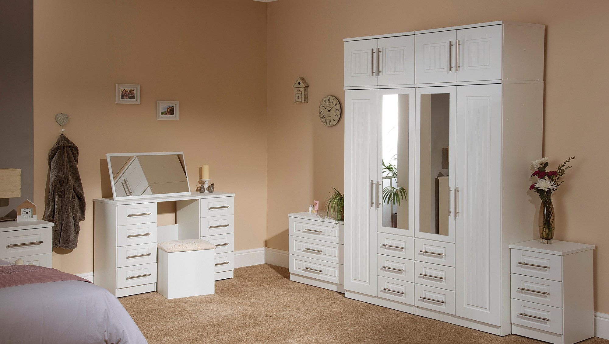 newport white bedroom furniture